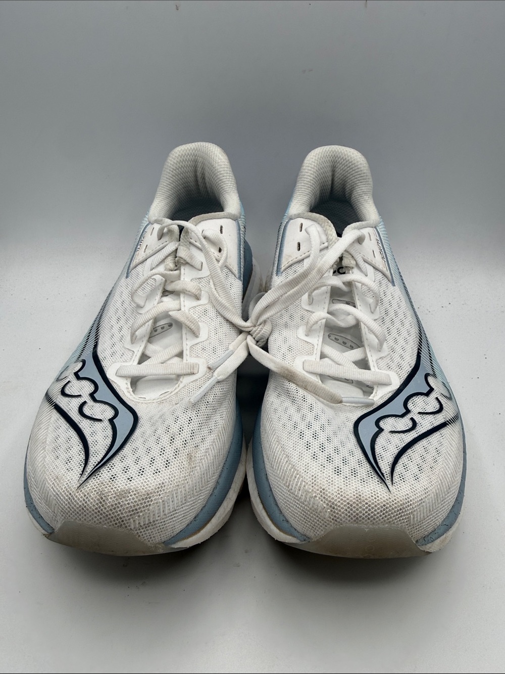 Saucony Azura Women's 8.5 White and Light Blue Performance Running S1 - Picture 2 of 6